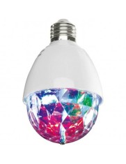 Bec rotativ LED tip glob disco, E27, multicolor foto
