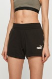 Puma pantaloni scurți femei, culoarea negru 586824