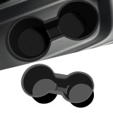 Insert din silicon antiderapant pentru suportul de pahar Toyota Yaris/Yaris Cross 2020-2025, consola centrală &ndash; Negru
