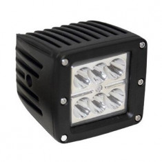 Proiector Led Auto Offroad 18W/12V-24V Patrat 1320 Lumeni Flood Beam 90 Grade 607277