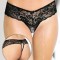 Mika - Lenjerie sexy Thongs 2440, negru, M/L