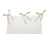 Organizator, din bumbac REDQUIT, cu 2 compartimente, 39x20cm alb simplu
