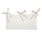 Organizator, din bumbac REDQUIT, cu 2 compartimente, 39x20cm alb simplu