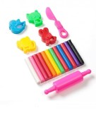 Set batoane plastilina si accesorii -12 culori