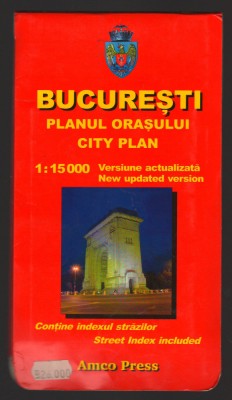 C10520 - BUCURESTI. PLANUL ORASULUI, CONTINE INDEXUL STRAZILOR 1998 foto