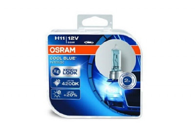 Set 2 becuri Osram H11 Cool Blue Intense 12V 55W 64211CBI-HCB foto