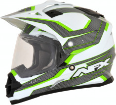 Casca Cross/ATV AFX FX-39 Veleta Dual Sport culoare verde/alb/gri marime XS Cod Produs: MX_NEW 01105023PE foto