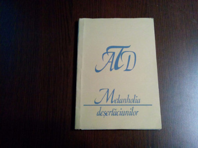 MELANHOLIA DESERTACIUNILOR - Aurelian Titu Dumitrescu -10 serigrafii ZOLD LAJOS foto