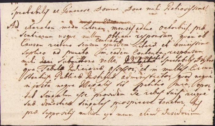 A301 Chitanță olografă, 1808, &icirc;n limba latină