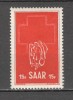 Saarland.1952 Saptamina Crucea Rosie SS.522, Nestampilat