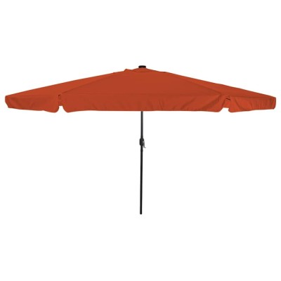 vidaXL Parasol de Grădină Roșu, Negru 395 x 395 x 245 cm foto
