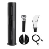 Cumpara ieftin Tirbuson Electric BluSmart, Reincarcabil, Inox/ABS + Taietor Folie, Aerator, Dop, 4 Acumulatori, USB-C