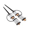 Cablu hdmi - hdmi + adaptor c / d v 1.4 1.5m, Omega