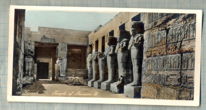 AD 590 C. P. VECHE - KARNAK -TEMPLE OF RAMESES III -EGYPT
