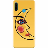 Husa silicon pentru Huawei P30 Lite, Yellow Moon