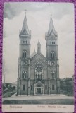 Carte postala, Timisoara, Fabrica - Biserica rom. cat., 1928