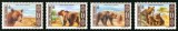 Set 4 timbre Mongolia 1991 &ndash; Ursul brun Gobi (Ursus arctos gobiensis) &ndash; Faună rară, MNH