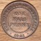 Australia -moneda istorica din bronz- 1/2 Half penny 1921 -George V, impecabila!