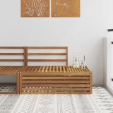 vidaXL Canapea de exterior cu braț final natural 115 x 83 x 73 cm 900572