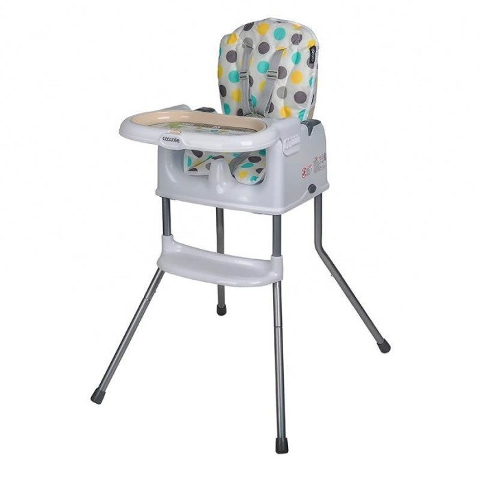 Scaun de luat masa multifunctional Coccolle Ziti, Beige Dots
