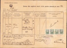 HST A846 Extras registru stare civilă 1949 Deta Timiș