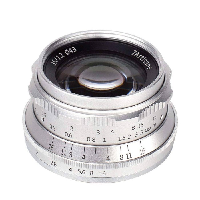 Obiectiv manual 7Artisans 35mm F1.2 negru pentru Canon EOS-M mount DESIGILAT