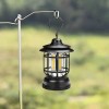 Felinar LED, Model COB, 3 Becuri, Negru, 2 Niveluri de Iluminare, Rezistent la Apă IP65, Funcționează cu 3 Baterii AA, Oem