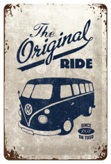Placa metalica - VW The Original Ride - 20x30 cm foto