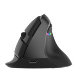 Cumpara ieftin Mouse wireless si bluetooth Delux M618 mini negru