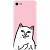 Husa silicon pentru Apple Iphone 6 Plus, White Cat