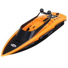 Barca cu telecomanda iUni RC Racing Boat Waterproof, Frecventa 2.4G, Portocaliu foto