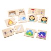 Puzzle din lemn - Notiuni opuse, Bigjigs