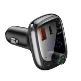 Modulator FM Bluetooth Baseus S-13, 2 x USB-A - 1 x USB C - 1 x microSD CCMT000101