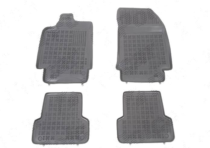 Set covorase auto din cauciuc Renault Laguna III (T) 10.2007-; negre, 4 bucati