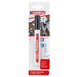 Marker Edding 750, cu vopsea, corp metalic, varf 2-4 mm, negru, blister
