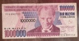B11 23 - Bancnota foarte veche - Turcia - 1000000 lire
