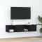 vidaXL Dulapuri TV 2 buc stejar negru 60x31x25,5 cm lemn prelucrat 861439