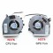 Set coolere Laptop Laptop, MSI GL72, 6RD, 6RE, 7RD, 7RDX, MS-1799, PAAD06015SL, N284, N371, N403, N402, N366, 5V, 0.55A, 4 pini