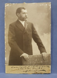DOCTORUL SAMUEL POZZI ( 1846 - 1918 ) , FOTOGRAFIE CU DEDICATIE PENTRU DOCTORUL CONSTANTIN DANIEL , DATATA 1903