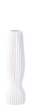 Cumpara ieftin Vaza flori ceramica alba 16 x 56 cm