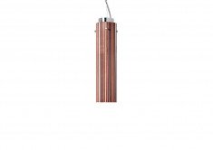 Suspensie, Kartell By Laufen Rifly, Design Ludovica &amp;amp; Roberto Palomba, Led 10W, Cupru Metalizat, Inaltime 30 Cm foto