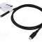Cablu USB 3.2 USB C Goobay 1m negru 10Gbps
