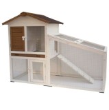 @Pet Cușcă pentru iepuri Tommy Alb și maro 140 x 65 x 100 cm 20072, @Pet
