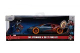 Set figurina si masinuta - Marvel Avengers: Dr. Strange &amp; 2017 Ford GT | Jada Toys