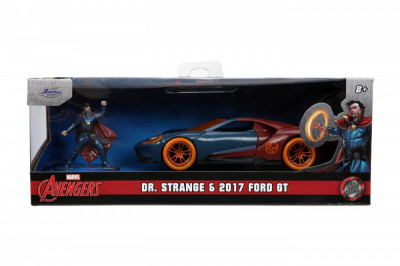 JADA MARVEL MASINUTA METALICA FORD GT SCARA 1:32 SI FIGURINA METALICA DOCTOR STRANGE SuperHeroes ToysZone foto