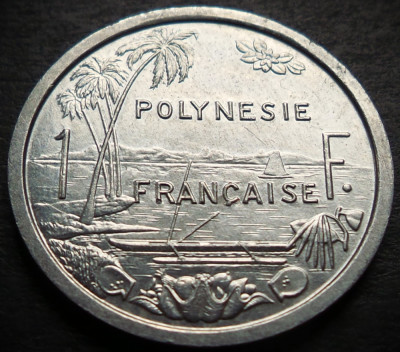 Moneda exotica 1 FRANC - POLYNESIE / POLINEZIA FRANCEZA, anul 1982 * Cod 3896 foto