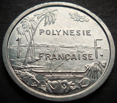 Moneda exotica 1 FRANC - POLYNESIE / POLINEZIA FRANCEZA, anul 1982 * Cod 3896 foto