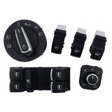 Cumpara ieftin Set 6 butoane interior Volkswagen Passat B6 B7 Eos Jetta Golf Touran