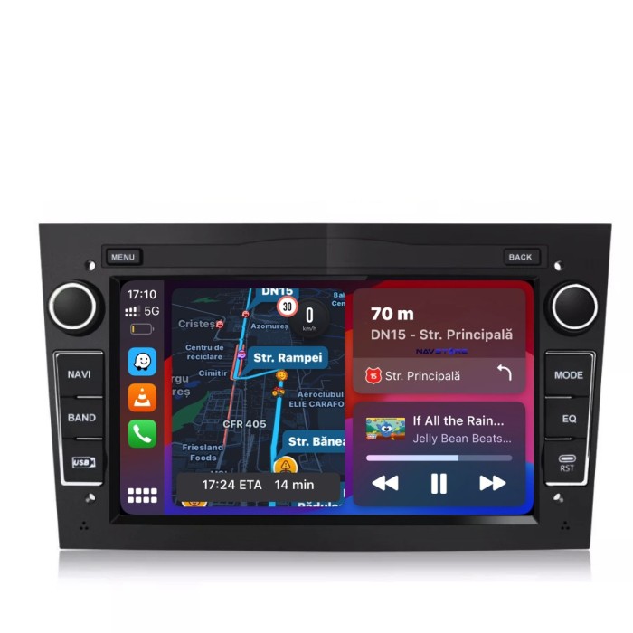Navigatie Dedicata Opel, 7Inch, 2Gb Ram, 32Gb stocare, Waze, Youtube Negru