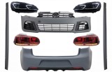 Pachet Complet Exterior VW Golf VI 6 MK6 (2008-2013) R20 Look cu Faruri LED si Stopuri Full LED Semnal Secvential Dinamic Performance AutoTuning